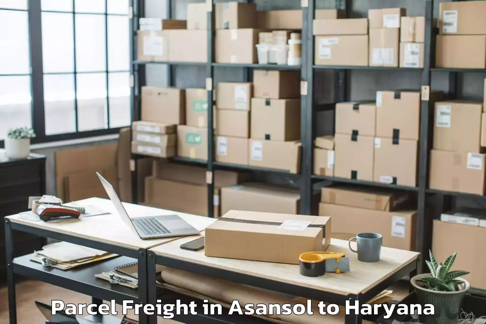 Asansol to Faridabad Parcel Freight